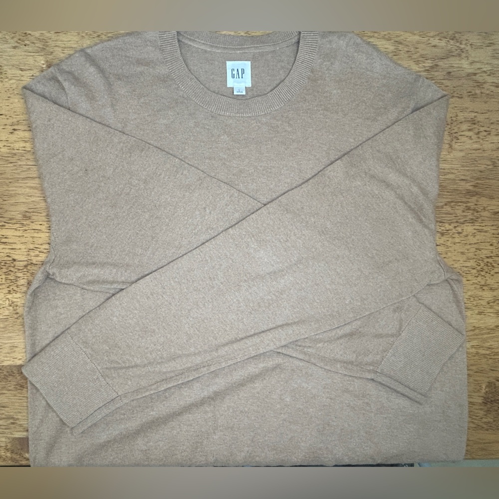 GAP Light Brown Knit Sweatshirt